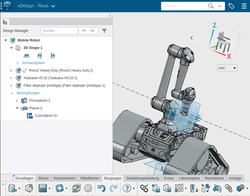 Screenshot of NASKA design on 3DEXPERIENCE platform